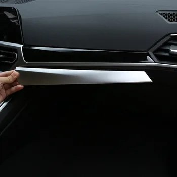 Для BMW 3 Серии G20 G28 2019 2020 2021 Автомобильный стайлинг ABS Хромированная отделка приборной панели Автомобиля Наклейки На Центральную консоль Автомобильные Аксессуары