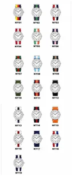 Оптовая продажа 1000 шт./лот, высококачественный 20-миллиметровый нейлоновый ремешок для часов NATO, водонепроницаемый ремешок для часов, модный ремешок wach band-доступно 19 цветов