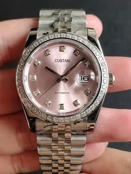 Женские часы с бриллиантовым безелем 31 мм, Роскошные Высококачественные сапфировые стекла из нержавеющей Стали, автоматические механические наручные часы, женские часы