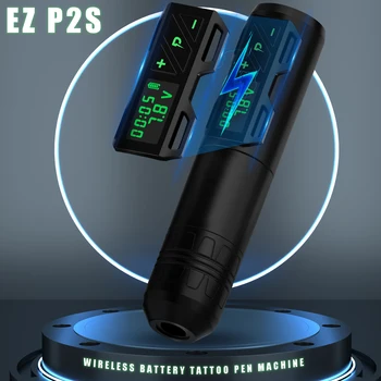 Беспроводная ручка для татуировки EZ Portex поколения 2S с портативным блоком питания 1800 мАч, светодиодный цифровой дисплей для боди-арта