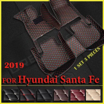 Автомобильные коврики для Hyundai Santa Fe Six Seats 2019, Пользовательские автомобильные накладки для Ног, Автомобильный Ковер, Аксессуары для интерьера